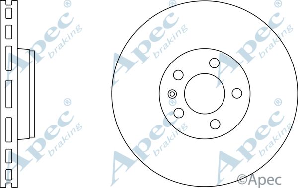 APEC BRAKING Тормозной диск DSK2257